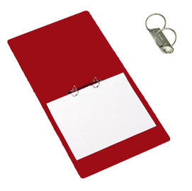 RACCOGLITORE PRESSPAN - 2 ANELLI 25 MM - DORSO 3 CM - 25X33 CM - ROSSO - CARTOTECNICA DEL GARDA 37428