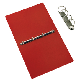 RACCOGLITORE PRESSPAN - 4 ANELLI 25 MM - DORSO 3 CM - 25X33 CM - ROSSO - CARTOTECNICA DEL GARDA 37430