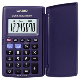 CALCOLATRICE CASIO HL-820ER-W 47524