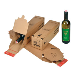 SCATOLA CP 181 PER BOTTIGLIE - MODULO BASE PER 1 BOTTIGLIA - 74X74X305 MM - COLOMPAC 77251