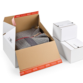 SCATOLA PER SPEDIZIONI E COMMERCE - 38,9X32,4X32 CM - CARTONE BIANCO - COLOMPAC 87092