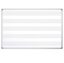 LAVAGNA MAGNETICA MAYA MUSICA - PENTAGRAMMA MUSICALE - 120X120 CM - BI-OFFICE 83310