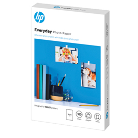 HP CONFEZIONE DA 100 FOGLI CARTA FOTOGRAFICA LUCIDA HP EVERYDAY 10 X 15 CM HPCR757A