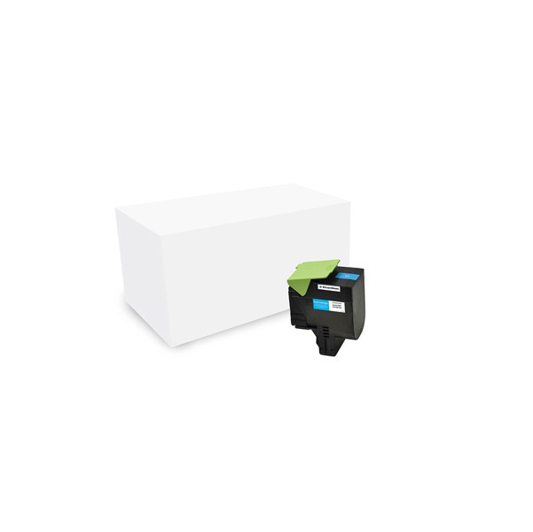 STARLINE - TONER RICOSTRUITO - PER LEXMARK - CIANO - 80C2HC0 - 3.000 PAG STLLELCX410C
