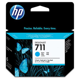 HP - CONFEZIONE 3 CARTUCCE INK - 711 - CIANO - CZ134A - 29ML CAD HPCZ134A