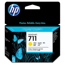 HP - CONFEZIONE 3 CARTUCCE INK - 711 - GIALLO - CZ136A - 29ML CAD HPCZ136A