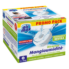 RICARICA TAB MANGIAUMIDITA' - NEUTRA - 2 X 450 GR - AIR MAX - CONF. 2 PEZZI 99993