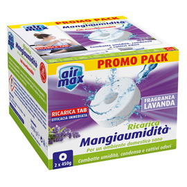 RICARICA TAB MANGIAUMIDITA' - LAVANDA - 2 X 450 GR - AIR MAX - CONF. 2 PEZZI 99994