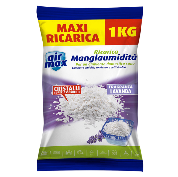 RICARICA SALI ASSORBIUMIDITA' - LAVANDA - 1 KG - AIR MAX 89436