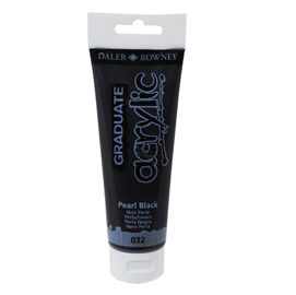 COLORE ACRILICO FINE GRADUATE - 120 ML - NERO PERLA - DALER ROWNEY 85488