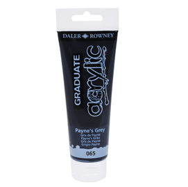 COLORE ACRILICO FINE GRADUATE - 120 ML - GRIGIO PAYNE - DALER ROWNEY 85489