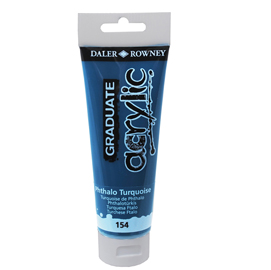 COLORE ACRILICO FINE GRADUATE - 120 ML - TURCHESE FTALO - DALER ROWNEY 85496
