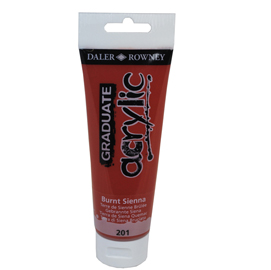 COLORE ACRILICO FINE GRADUATE - 120 ML - TERRA DI SIENA BRUCIATA - DALER ROWNEY 85498