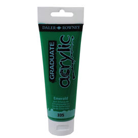 COLORE ACRILICO FINE GRADUATE - 120 ML - VERDE SMERALDO - DALER ROWNEY 85501