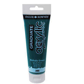 COLORE ACRILICO FINE GRADUATE - 120 ML - VERDE FTALO - DALER ROWNEY 85505