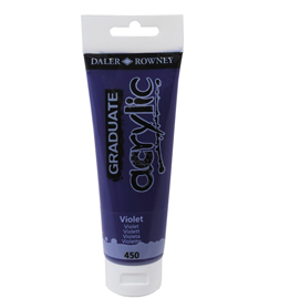 COLORE ACRILICO FINE GRADUATE - 120 ML - VIOLETTO - DALER ROWNEY 85507