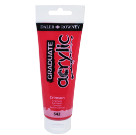 COLORE ACRILICO FINE GRADUATE - 120 ML - CREMISI - DALER ROWNEY 85512