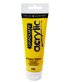 COLORE ACRILICO FINE GRADUATE - 120 ML - GIALLO PRIMARIO - DALER ROWNEY 85516