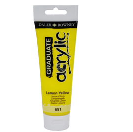 COLORE ACRILICO FINE GRADUATE - 120 ML - GIALLO LIMONE - DALER ROWNEY 85521