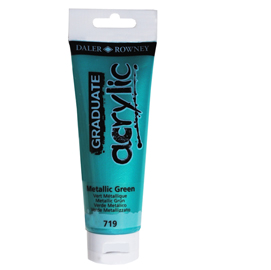 COLORE ACRILICO FINE GRADUATE - 120 ML - VERDE METAL - DALER ROWNEY 85526