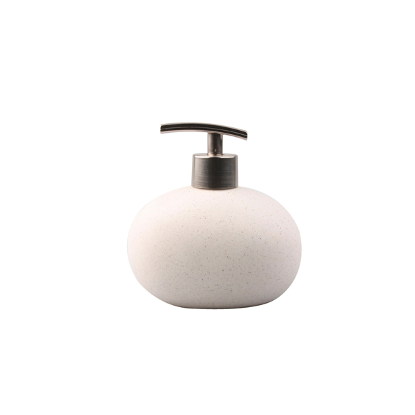 DISPENSER SAPONE LIQUIDO LINEA STONE - BIANCO - KING COLLECTION 91555