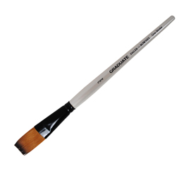 PENNELLO SINTETICO GRADUATE PIATTO EXTRA LUNGO - MANICO CORTO - N. 3-4 - DALER ROWNEY 85389