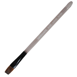 PENNELLO PELO DI PONY PIATTO QUADRATO GRADUATE - MANICO CORTO - N. 3-4 - DALER ROWNEY 85429