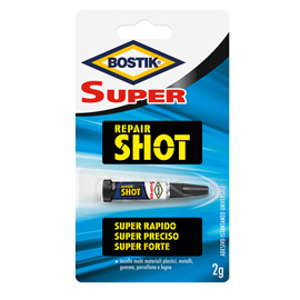 COLLA ISTANTANEA SUPER REPAIR SHOT - 2 GR - TRASPARENTE - BOSTIK 100588