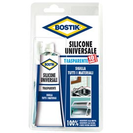 SILICONE UNIVERSALE BOSTIK  - 60 ML - TRASPARENTE - BOSTIK 53121