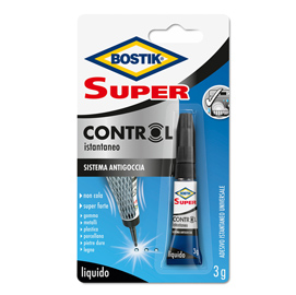 COLLA ISTANTANEA UNIVERSALE SUPER CONTROL - 3 GR - TRASPARENTE - BOSTIK 87787