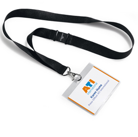 PORTABADGE CON CORDONCINO 20mm 60x90mm cf. 5 DURABLE 86899