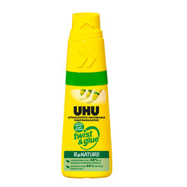ATTACCATUTTO TWISTGLUE RENATURE - 35 ML - SENZA SOLVENTI - BIANCO - UHU 47669