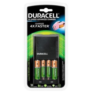 CARICABATTERIE DURACELL ADVANCED CHARGER + 2 batterie AA - AAA