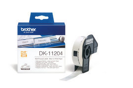 BROTHER - ROTOLO 400 ETICHETTE 17 X 54 MM - NERO-BIANCO - DK-11204 BRODK11204