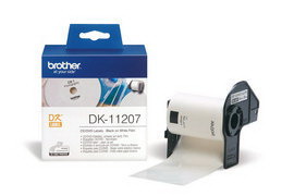 BROTHER - ROTOLO 100 ETICHETTE CD DIAMETRO 58MM - NERO-BIANCO - DK-11207 BRODK11207
