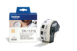 BROTHER - ROTOLO 1200 ETICHETTE CIRCOLARI ADESIVE DIAMETRO 12MM - DK-11219 BRODK11219