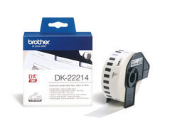 BROTHER - ROTOLO ETICHETTA CONTINUA - NERO-BIANCO - 12MM X 30,48MT - DK22214 BRODK22214