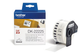 BROTHER - NASTRO ADESIVO - NERO-BIANCO - 38MM X 30,48MT - DK22225 BRODK22225