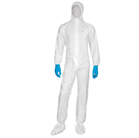 TUTA DI PROTEZIONE DA RISCHIO CHIMICO DT115 - MONOUSO - TAGLIA XL - BIANCO - DELTAPLUS 73768