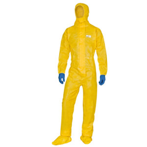 TUTA DI PROTEZIONE CON CAPPUCCIO DELTACHEM - TAGLIA M - GIALLO - DELTAPLUS 89983