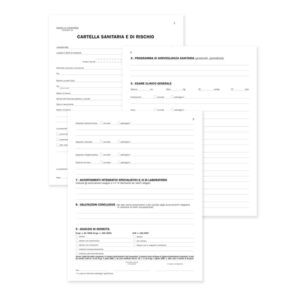 REGISTRO CARTELLA SANITARIA DI RISCHIO - 34 PAG - 31X24,5CM - DU131910000 - DATA UFFICIO 88635