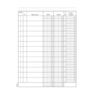 REGISTRO CONTO CORRENTE BANCA - 96 PAGINE - 21X15,5CM - DU134200000 - DATA UFFICIO 88610