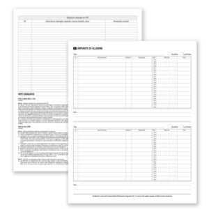 REGISTRO SICUREZZA-CONTROLLI PREVENZIONE INCENDI - 24X31,5CM - 48 FOGLI - DU137550000 - DATA UFFICIO 88639