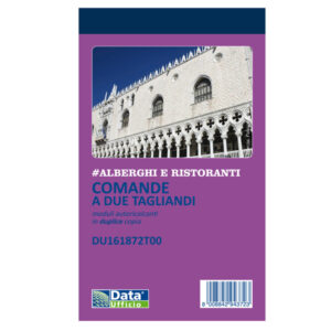 BLOCCO COMANDE 2 TAGLIANDI - 25-25 COPIE AUTORICOPIANTI - 16,8X10CM - DU161872T00 - DATA UFFICIO 90883