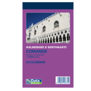BLOCCO COMANDE - 25-25-25 COPIE AUTORICOPIANTI - 16,8X10CM - DU161880000 - DATA UFFICIO 90885