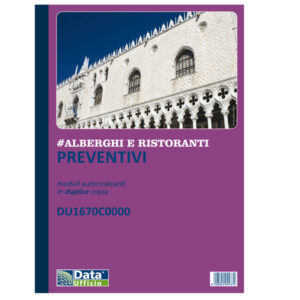 BLOCCO PREVENTIVI-ORDINI BANCHETTI - 50-50 COPIE AUTORIC. - F.TO 29,7X21,5CM - DU16577C000 - DATA UFFICIO 90897