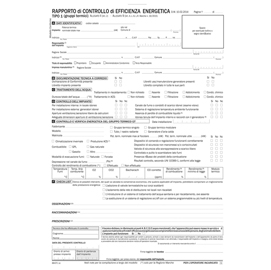 RAPPORTO DI CONTROLLA EFFICIENZA ENERGETICA T1 SNAP - 3 COPIE - DU8843T1000 - DATA UFFICIO 93666
