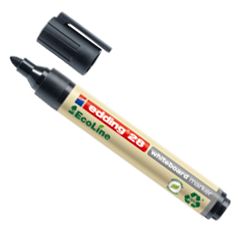 MARCATORE PER LAVAGNE BIANCHE 28 ECOLINE - PUNTA CONICA DA 1,50-3,00MM - NERO - EDDING 77286