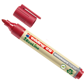 MARCATORE 28  PER LAVAGNE BIANCHE ECOLINE - PUNTA CONICA DA 1,50-3,00MM - ROSSO  - EDDING 77288