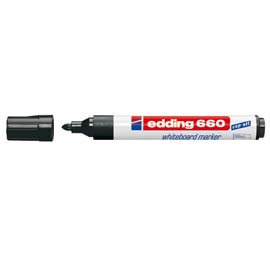 MARCATORE 660 PER LAVAGNE BIANCHE - PUNTA CONICA DA 1,50-3,00MM - NERO - EDDING 77291